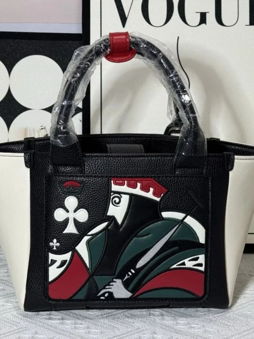 Malbon Golf Handbag 26 New Unisex Poker Pattern Tote Shoulder Bag